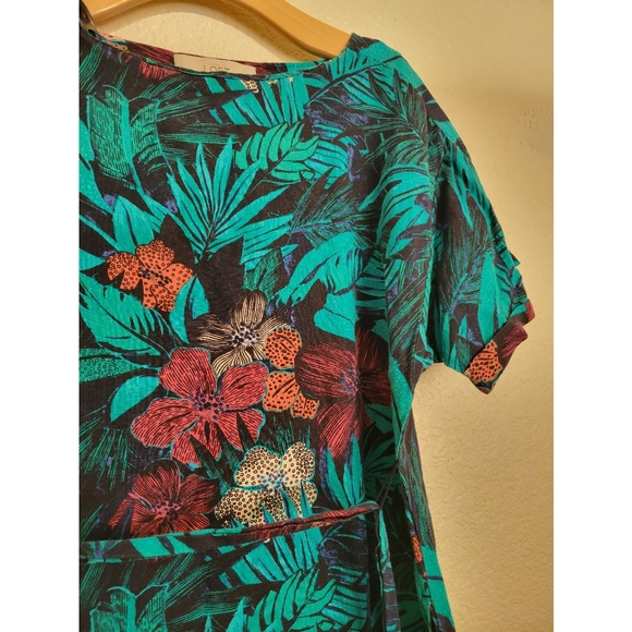 Womens Ann Taylor Loft linen floral Hawaiian dress xxs - Picture 5 of 8
